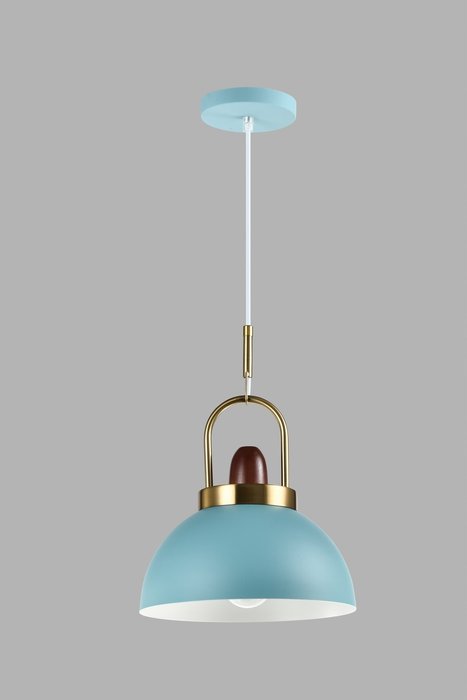 Светильник подвесной Ravenna с голубым плафоном - купить Подвесные светильники по цене 4990.0