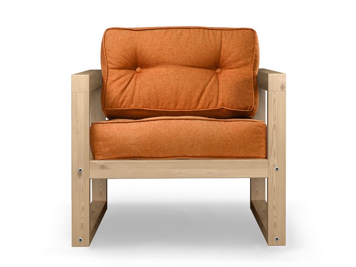 Кресло Астер с обивкой из рогожки оранжевого цвета - купить Интерьерные кресла по цене 17990.0