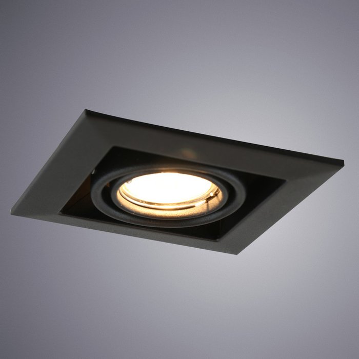 Встраиваемый светильник Arte Lamp Cardani Piccolo A5941PL-1BK - купить Встраиваемые споты по цене 460.0
