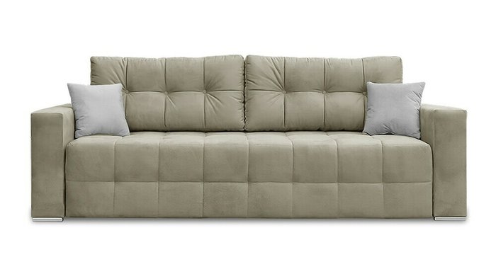 Диван-кровать Денвер Лайт серо-коричневого цвета - купить Прямые диваны по цене 52200.0