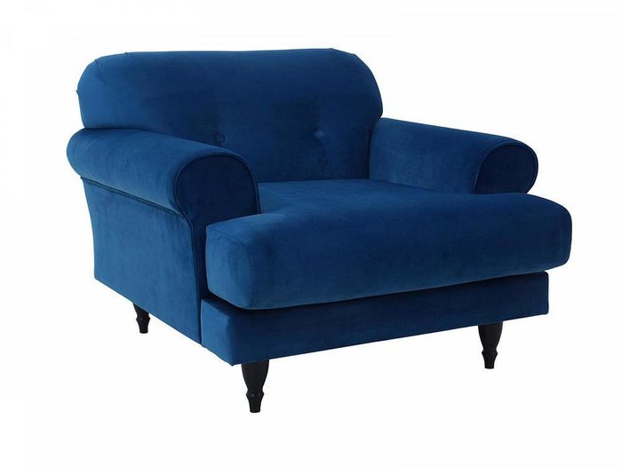 Кресло Italia синего цвета - купить Интерьерные кресла по цене 52470.0