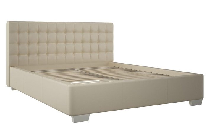 Кровать мягкая Адажио 160х200 бежевого цвета - купить Кровати для спальни по цене 46490.0