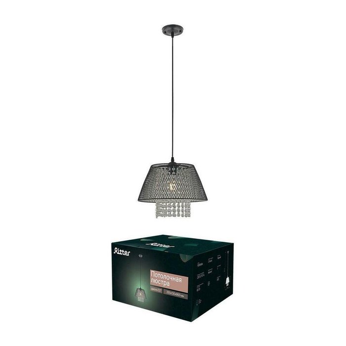 Подвесной светильник Ferrara черного цвета - купить Подвесные светильники по цене 2109.0