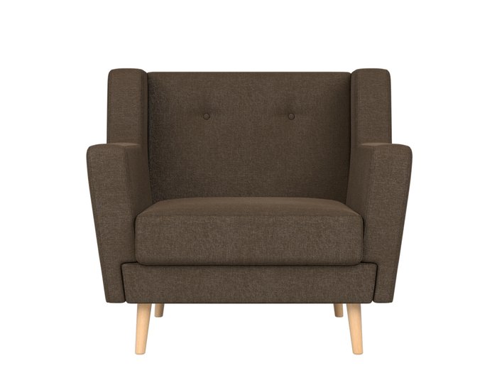 Кресло Брайтон коричневого цвета - купить Интерьерные кресла по цене 24999.0