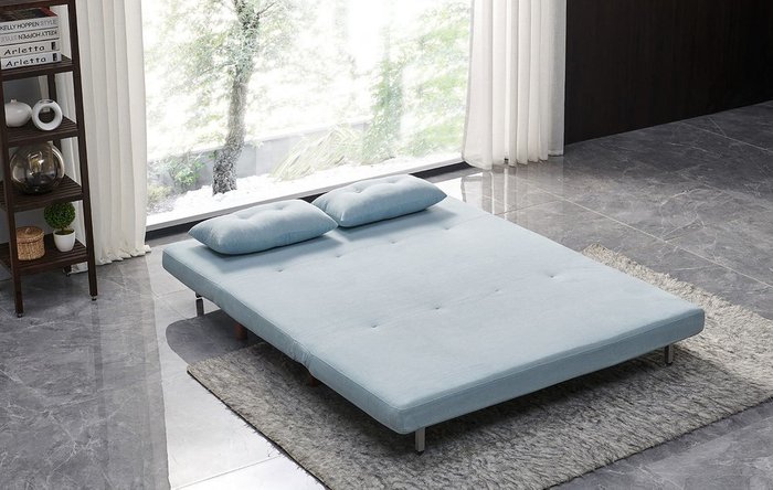 Диван-кровать Doris голубого цвета - купить Прямые диваны по цене 58950.0