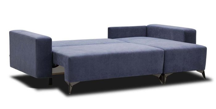 Угловой диван-кровать Эллен темно-синего цвета - купить Угловые диваны по цене 38640.0