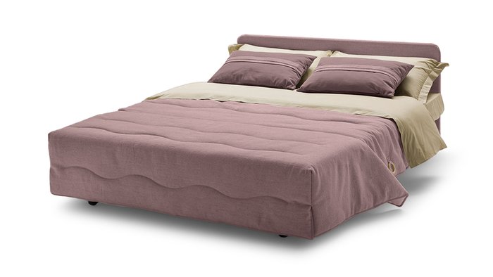 Диван-кровать Весна L розового цвета - купить Прямые диваны по цене 61600.0