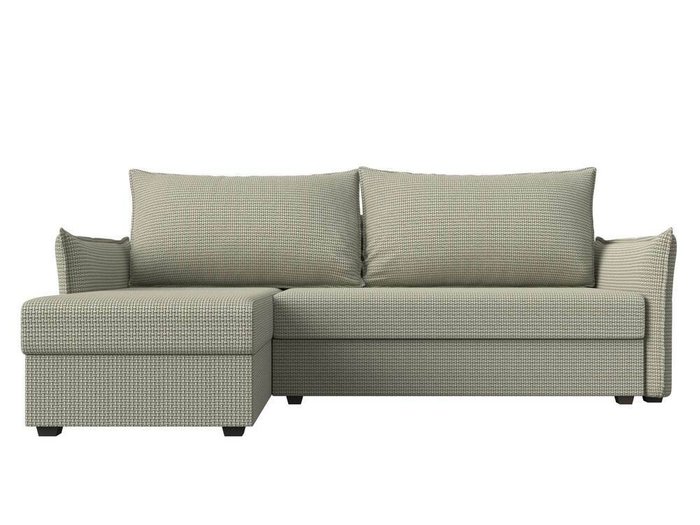 Угловой диван-кровать Лига 004 бежево-серого цвета угол левый - купить Угловые диваны по цене 33999.0