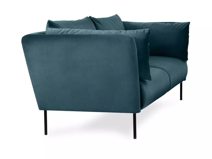 Диван Copenhagen в обивке из велюра синего цвета - лучшие Прямые диваны в INMYROOM
