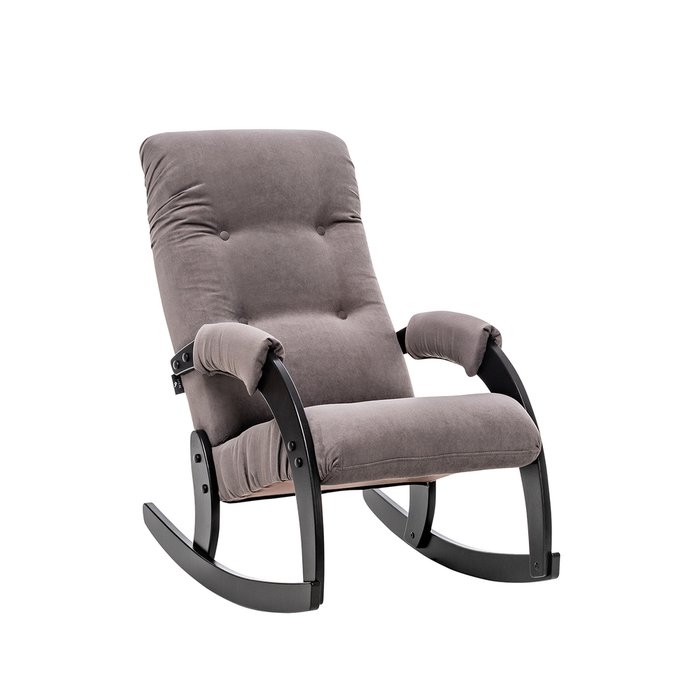 Кресло-качалка Модель 67 серого цвета