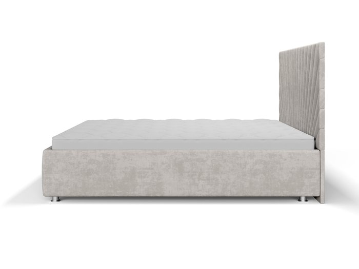 Кровать Вега 160х200 бежевого цвета с подъемным механизмом - лучшие Кровати для спальни в INMYROOM