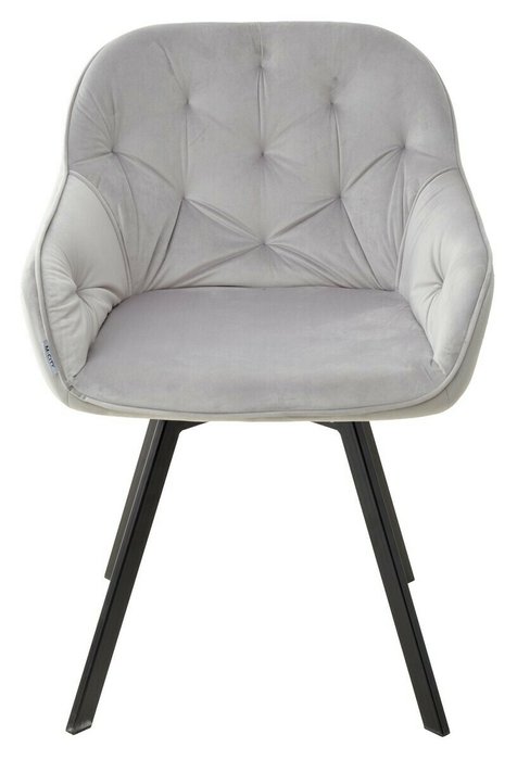 Стул поворотный Gale светло-серого цвета - лучшие Обеденные стулья в INMYROOM
