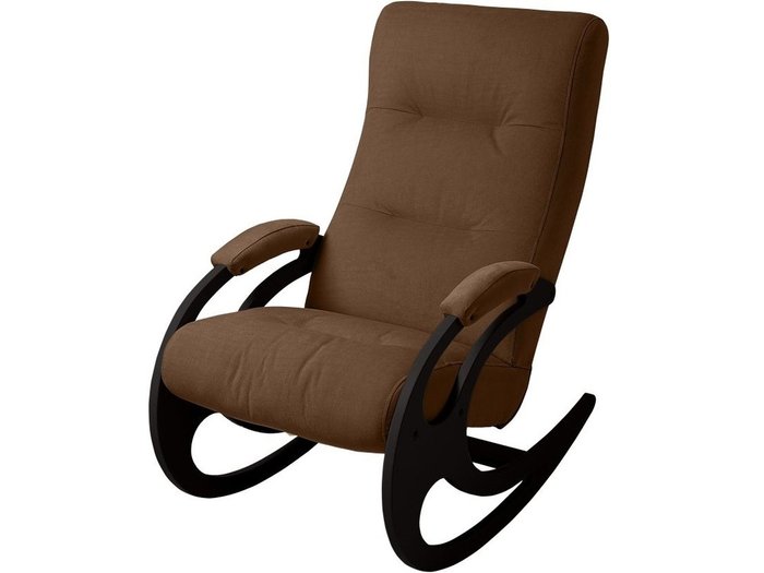 Кресло-качалка Риверо темно-коричневого цвета - купить Интерьерные кресла по цене 12153.0