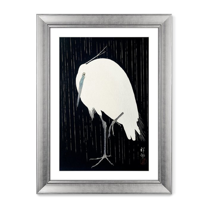 Набор из двух репродукций картин Egrets in the rain, 1925г.  - купить Картины по цене 32598.0