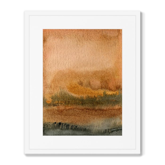 Репродукция картины в раме Landscape, August evening - купить Картины по цене 8199.0