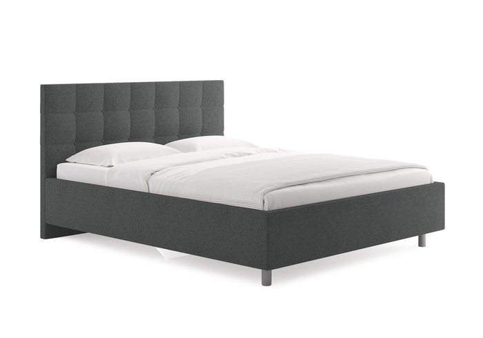 Кровать Tivoli 180х200 темно-серого цвета без основания и подъемного механизма