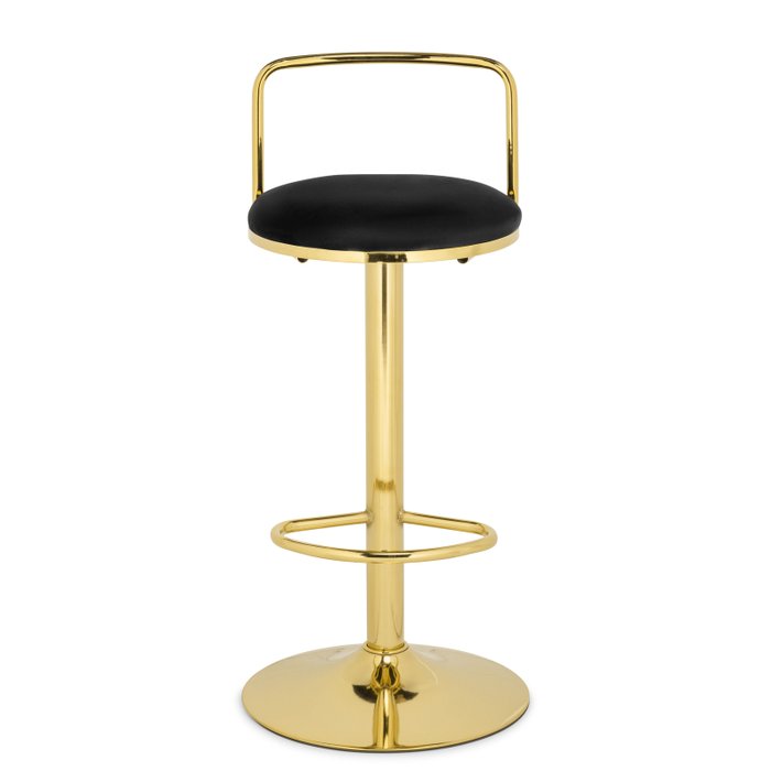 Барный стул Lusia черно-золотого цвета - купить Барные стулья по цене 6750.0