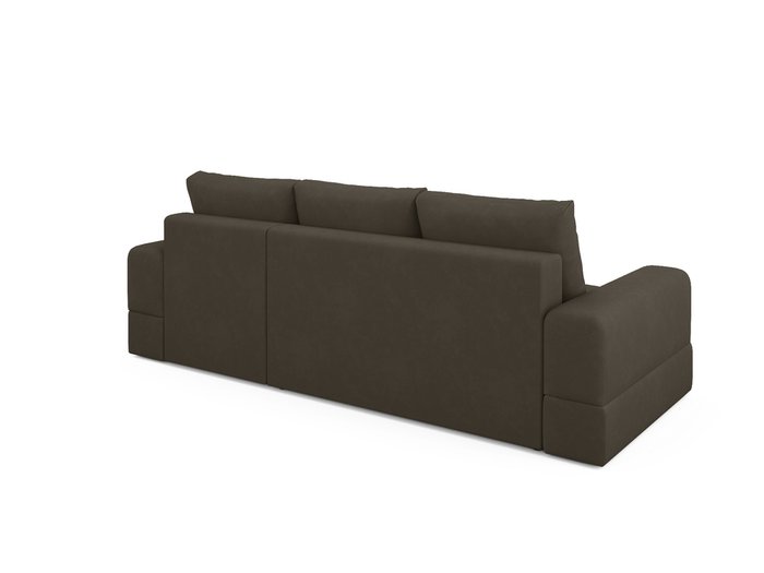 Угловой диван-кровать Elke темно-коричневого цвета  - лучшие Угловые диваны в INMYROOM