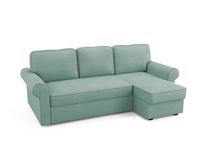 Угловой диван-кровать Tulon светло-бирюзового цвета - купить Угловые диваны по цене 79200.0