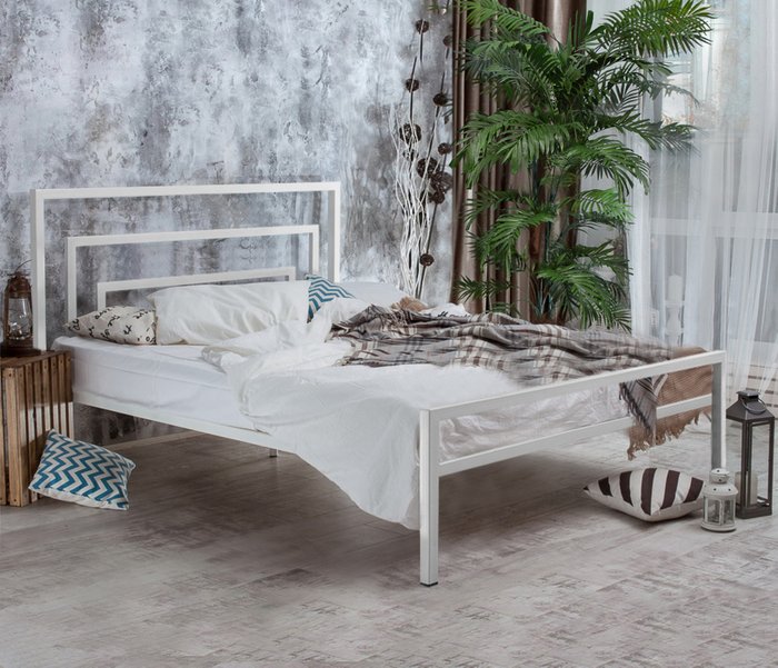 Кровать Атланта 120х200 белого цвета - лучшие Кровати для спальни в INMYROOM