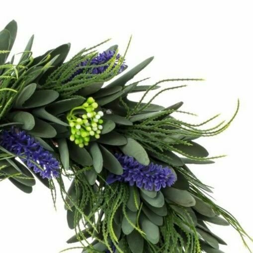 Декоративный Венок сине-зеленого цвета - лучшие Декоративные цветы в INMYROOM