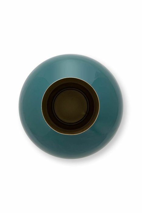 Ваза Metal Medium 40 сине-зеленого цвета - купить Вазы  по цене 8361.0