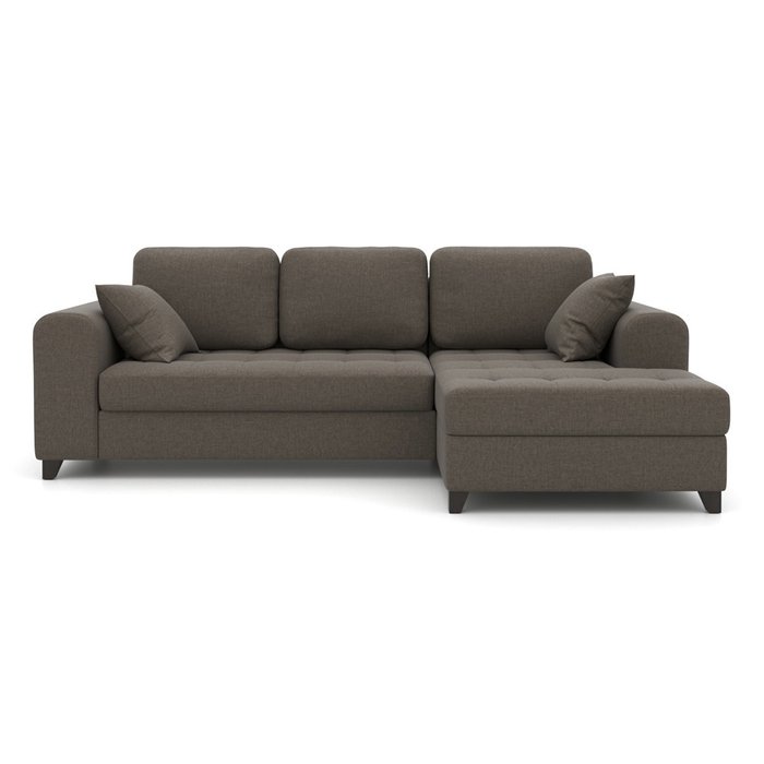 Угловой диван-кровать Vittorio EKL темно-серый