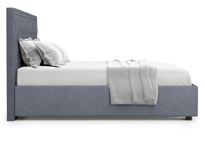 Кровать Orto без подъемного механизма 160х200 серого цвета - лучшие Кровати для спальни в INMYROOM