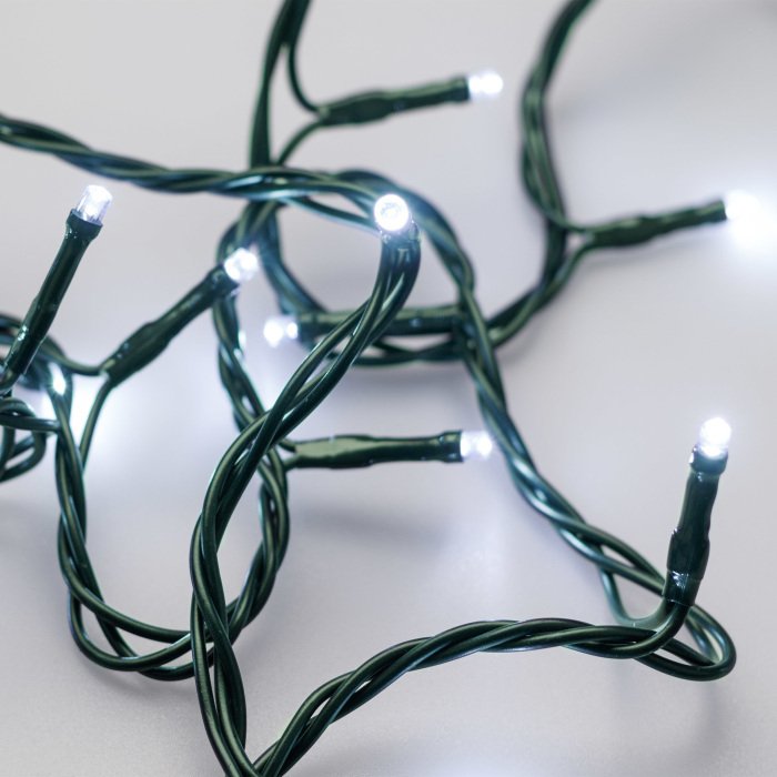 Светодиодная гирлянда ARD-STRING-HOME-5000-GREEN-50LED-STD WHITE (230V, 3.5W) (Ardecoled, IP20) 025766 - купить Гирлянды по цене 907
