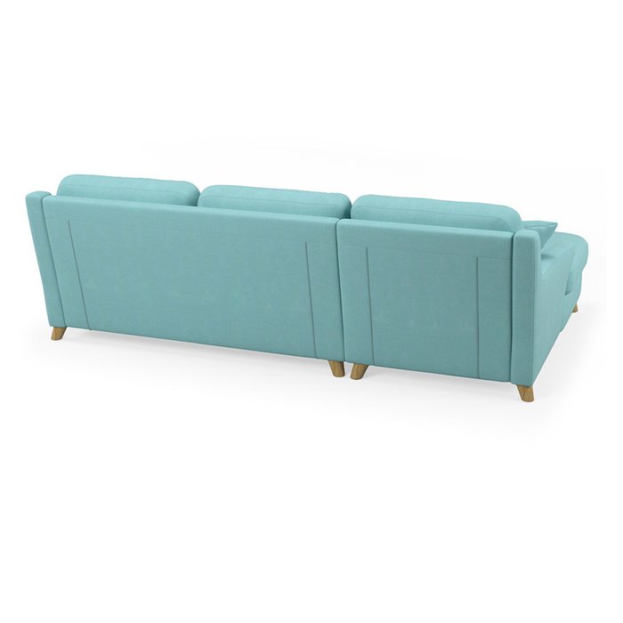 Диван-кровать угловой Raf SFR голубого цвета - лучшие Угловые диваны в INMYROOM