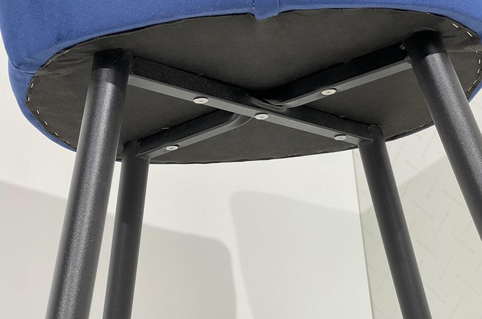 Стул Ричард темно-синего цвета - лучшие Обеденные стулья в INMYROOM