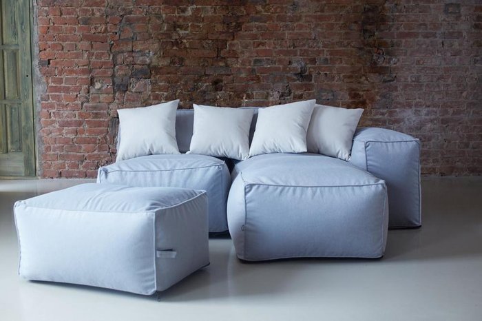 Модульный диван с наклонной спинкой - купить Бескаркасная мебель по цене 96360.0