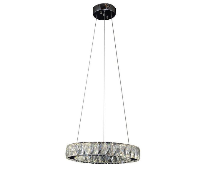 Подвесной светодиодный светильник Тор-Кристалл с плафоном из хрусталя 