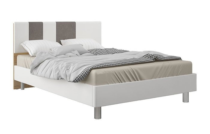 Кровать Эффекто 140х200 белого цвета