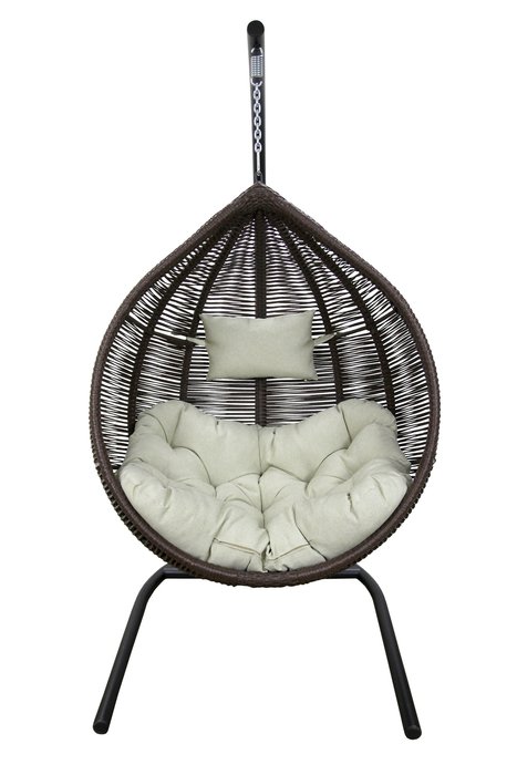 Кресло подвесное Флорес бежево-коричневого цвета - купить Подвесные кресла по цене 37266.0