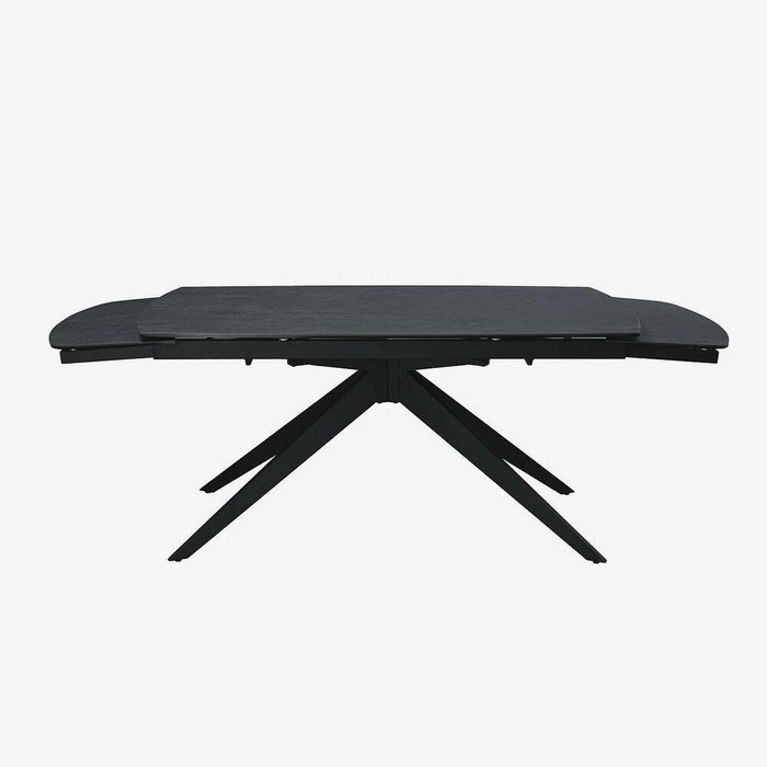 Раздвижной обеденный стол Ортлер темно-серого цвета - лучшие Обеденные столы в INMYROOM