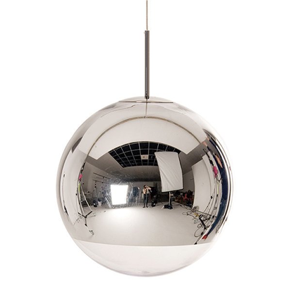 Подвесной светильник Mirror Ball D35 серебряного цвета
