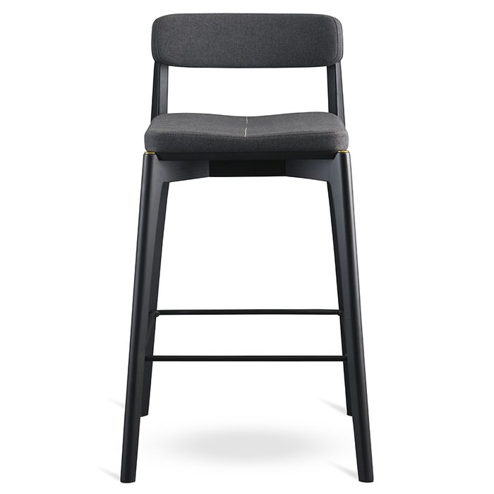 Стул полубарный Aska черно-серого цвета - купить Барные стулья по цене 34900.0