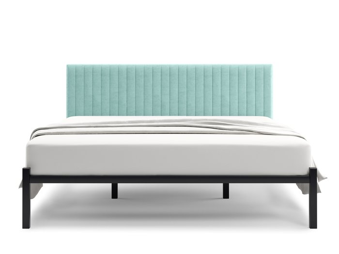 Кровать Лофт Mellisa Steccato 120х200 бирюзового цвета без подъемного механизма - купить Кровати для спальни по цене 14000.0