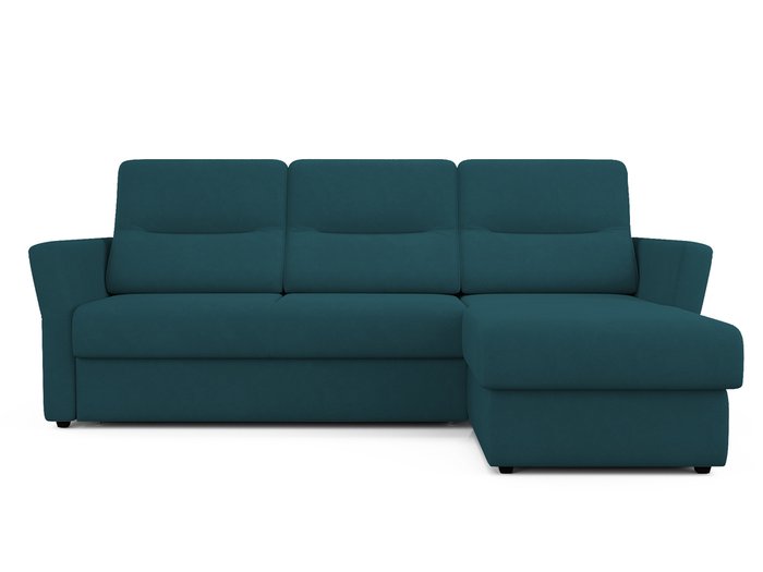 Угловой диван-кровать Sonny сине-зеленого цвета