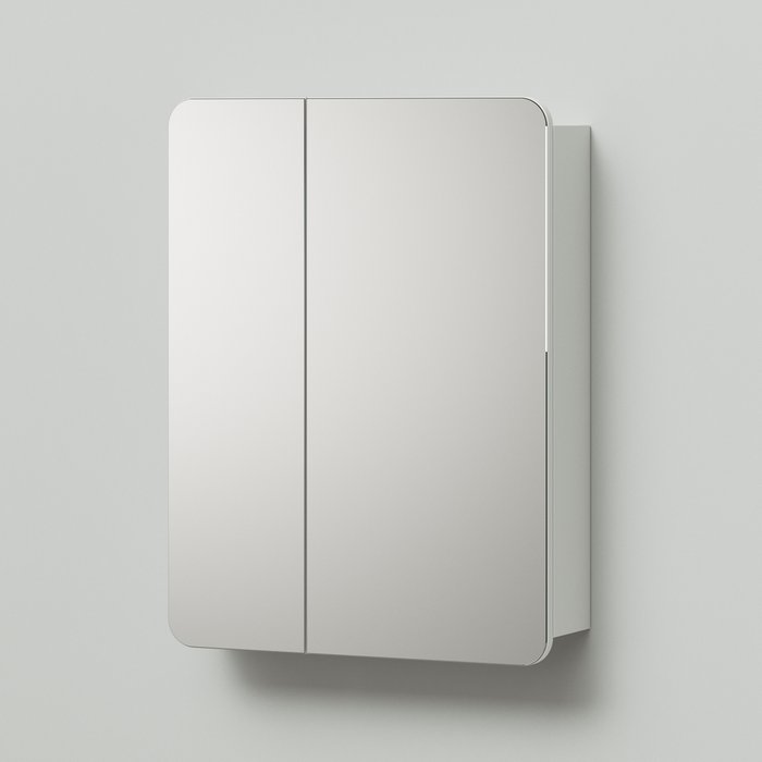 Зеркальный шкаф Анкона 60 белого цвета - купить Полки по цене 6290.0