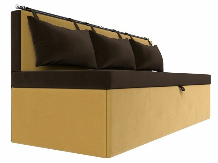 Прямой диван-кровать Метро желто-коричневого цвета - лучшие Прямые диваны в INMYROOM