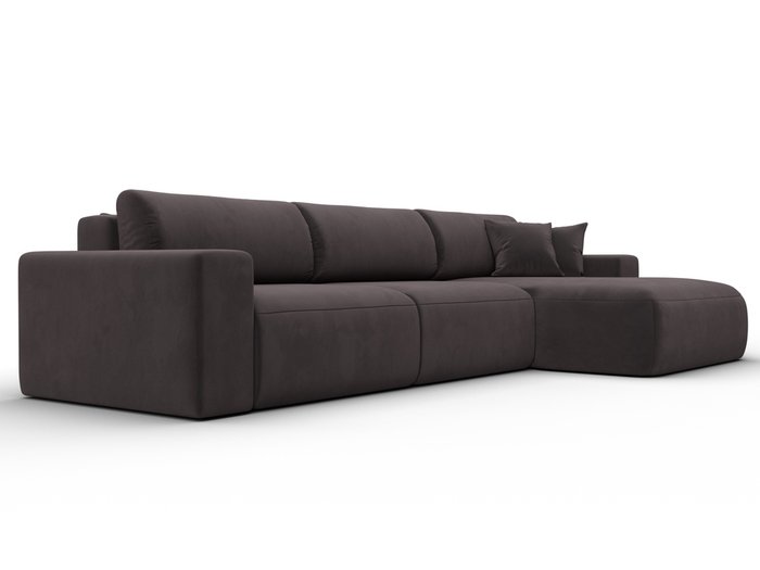 Угловой диван-кровать Лига 036 Классик Лонг коричневого цвета правый угол - лучшие Угловые диваны в INMYROOM Угловой диван-кровать Лига 036 Классик Лонг коричневого цвета правый угол - лучшие Угловые диваны в INMYROOM