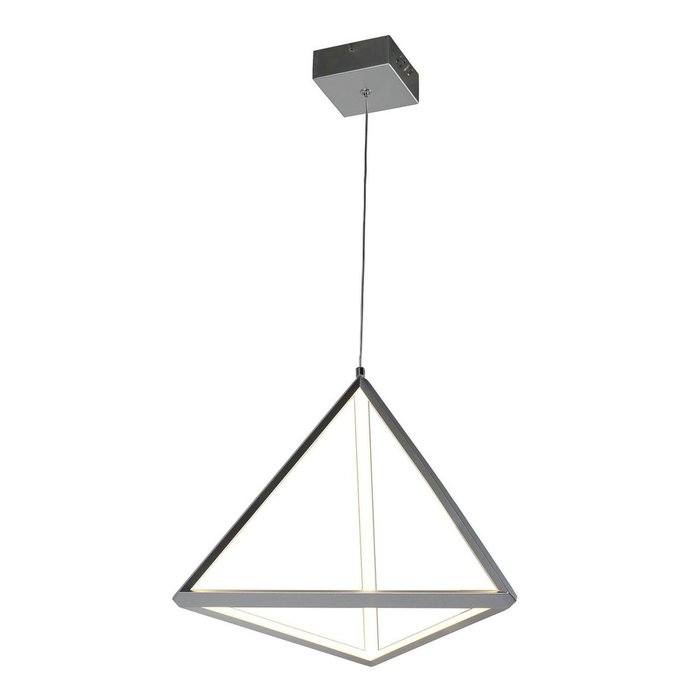 Подвесной светодиодный светильник Pyramidis серебряного цвета