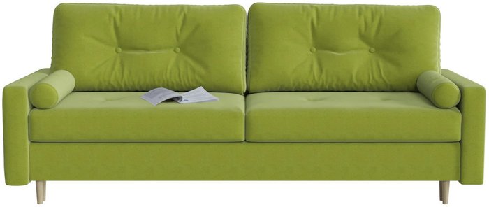Диван-кровать Белфаст Green зеленого цвета - купить Прямые диваны по цене 33620.0 Диван-кровать Белфаст Green зеленого цвета - купить Прямые диваны по цене 33620.0
