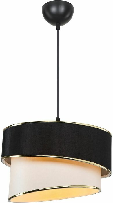 Подвесной светильник BERTINA TL1622H-01BW (ткань, цвет черный) - купить Подвесные светильники по цене 3950.0