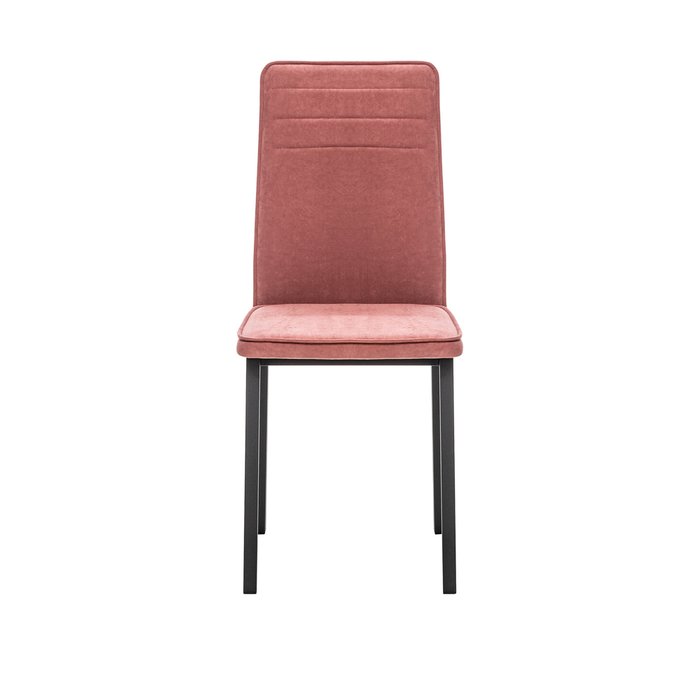 Стул Бри розового цвета с черными ножками - купить Обеденные стулья по цене 4730.0