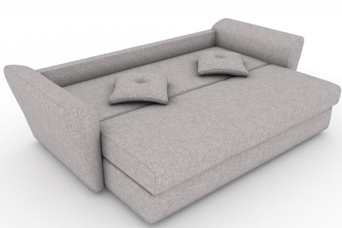 Прямой диван-кровать Neapol серого цвета - купить Прямые диваны по цене 16000.0