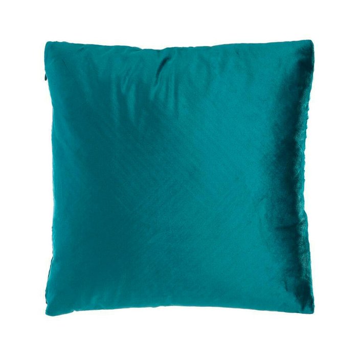 Декоративная подушка Shoura 45х45 сине-зеленого цвета - купить Декоративные подушки по цене 4390.0