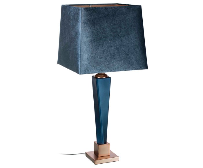 Лампа настольная синего цвета
